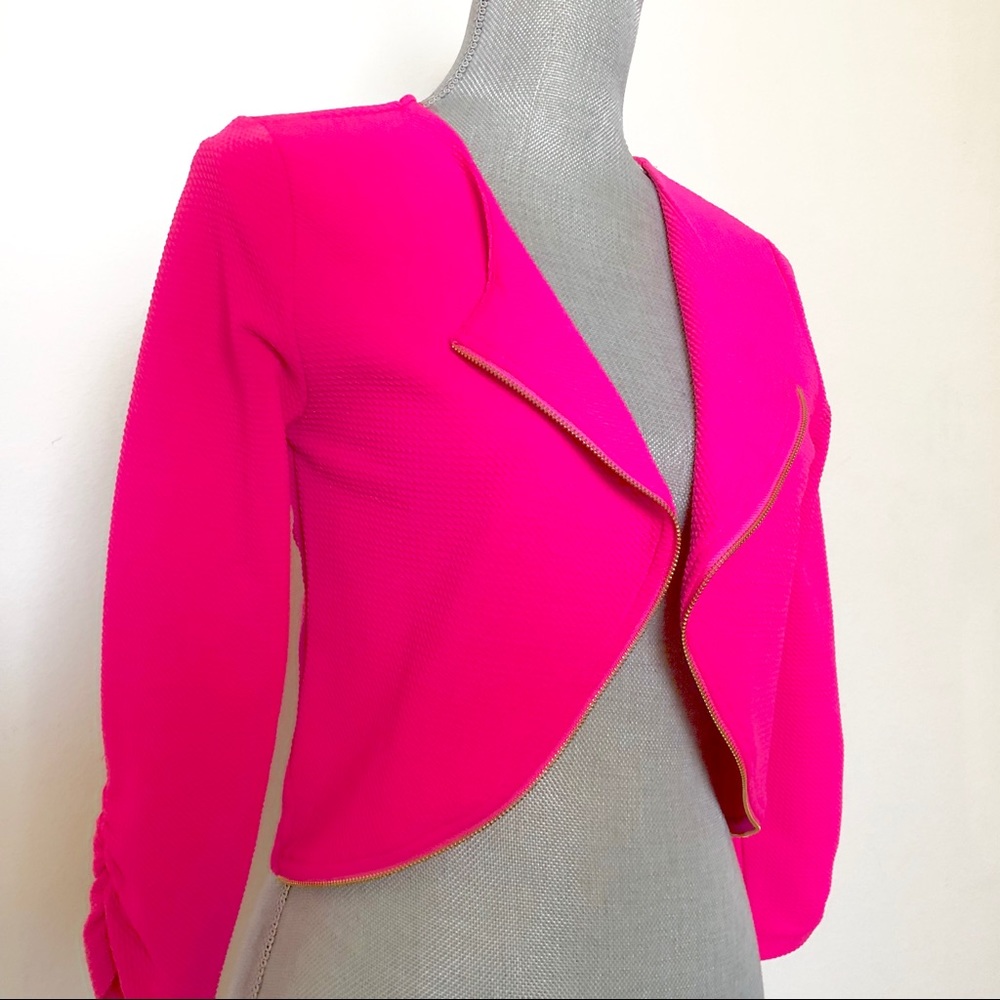 Neon Crop Jacket NWOT
